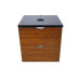 Подвесная тумба Mikola-M Golden oak с бетонной столешкой 60 см Подвесная тумба Mikola-M Golden oak с бетонной столешкой 60 см