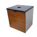 Подвесная тумба Mikola-M Golden oak с бетонной столешкой 60 см Подвесная тумба Mikola-M Golden oak с бетонной столешкой 60 см