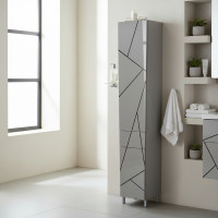 Пенал пластиковый Chaos grey HPL 1022 gloss 25 см Пенал пластиковый Chaos grey HPL 1022 gloss 25 см