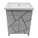 Пластиковая напольная тумба Chaos grey HPL 1022 gloss 50 см Пластиковая напольная тумба Chaos grey HPL 1022 gloss 50 см