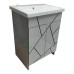Пластиковая напольная тумба Chaos grey HPL 1022 gloss 50 см Пластиковая напольная тумба Chaos grey HPL 1022 gloss 50 см
