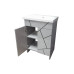 Пластиковая напольная тумба Chaos grey HPL 1022 gloss 50 см Пластиковая напольная тумба Chaos grey HPL 1022 gloss 50 см