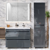 Комплект пластиковой мебели Атлант с покрытием HPL 3155 gloss 80 см Комплект пластиковой мебели Атлант с покрытием HPL 3155 gloss 80 см