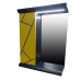 Пластиковое зеркало Chaos yellow grey 60 см Пластиковое зеркало Chaos yellow grey 60 см