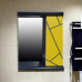 Пластиковое зеркало Chaos yellow grey 60 см Пластиковое зеркало Chaos yellow grey 60 см