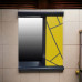 Пластиковое зеркало Chaos yellow grey 60 см Пластиковое зеркало Chaos yellow grey 60 см