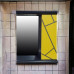 Пластиковое зеркало Chaos yellow grey 60 см Пластиковое зеркало Chaos yellow grey 60 см