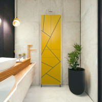 Пенал пластиковый Chaos yellow grey 25 см Пенал пластиковый Chaos yellow grey 25 см