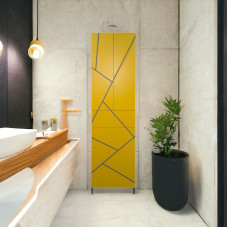 Пенал пластиковий Chaos yellow grey 25 см Пенал пластиковий Chaos yellow grey 25 см