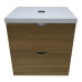 Пластиковая подвесная тумба Лями TheMix Wood 100 см