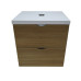 Пластиковая подвесная тумба Лями TheMix Wood 100 см
