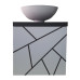 Пластиковая подвесная тумба Chaos black 70 см