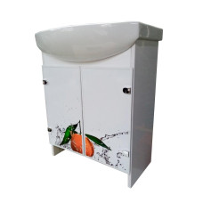 Тумба Mikola-M light Orange с умывальником 65 см Тумба Mikola-M light Orange с умывальником 65 см