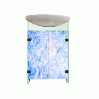 Тумба Mikola-M Eco Green light Голубой мрамор з умивальником CERSANIT Cersania 50 см Тумба Mikola-M Eco Green light Голубой мрамор з умивальником CERSANIT Cersania 50 см