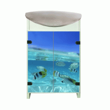 Тумба Mikola-M Eco Green light Мир моря с умывальником CERSANIT Cersania 50 см Тумба Mikola-M Eco Green light Мир моря с умывальником CERSANIT Cersania 50 см