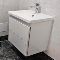Mikola-M Підвісна тумба Plastic 2.0 White з розум. Como 80 см 2 ящ система push Mikola-M Підвісна тумба Plastic 2.0 White з розум. Como 80 см 2 ящ система push