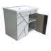 Пластиковая подвесная тумба TheMix Chaos black 55 см push