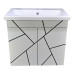 Пластиковая подвесная тумба TheMix Chaos black 55 см push