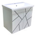 Пластиковая подвесная тумба TheMix Chaos black 55 см push