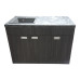 Пластикова тумба з покриттям HPl 5057Bute_4513velur з кам'яною мийкою Adamant 120 см