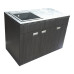 Пластикова тумба з покриттям HPl 5057Bute_4513velur з кам'яною мийкою Adamant 120 см