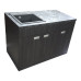 Пластикова тумба з покриттям HPl 5057Bute_4513velur з кам'яною мийкою Adamant 120 см