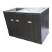 Пластикова тумба з покриттям HPl 5057Bute_4513velur з кам'яною мийкою Adamant 120 см
