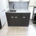Пластикова тумба з покриттям HPl 5057Bute_4513velur з кам'яною мийкою Adamant 120 см
