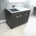 Пластикова тумба з покриттям HPl 5057Bute_4513velur з кам'яною мийкою Adamant 120 см