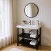 Мебель в стиле Loft black с прямоугольным умывальником 60 см Мебель в стиле Loft black с прямоугольным умывальником 60 см