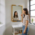 Зеркало TheMix в стиле Loft Gold 60 см