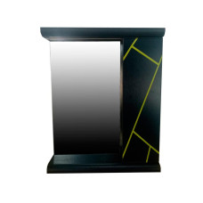 Зеркало с полками Plastic 2.1 Антрацит grey yellow правый 50 см Зеркало с полками Plastic 2.1 Антрацит grey yellow правый 50 см