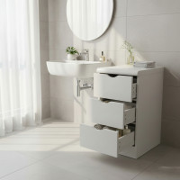 Комод The Mix Stairs 3 ящика 50 см белый Комод The Mix Stairs 3 ящика 50 см белый