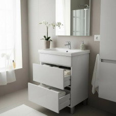 Пластиковая напольная тумба Атлант White 60 см Пластиковая напольная тумба Атлант White 60 см