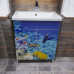 Пластиковая тумба TheMix Fish с фотопечатью 80 см Пластиковая тумба TheMix Fish с фотопечатью 80 см