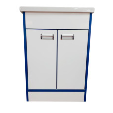 Тумба Mikola-M пластик 3.0 Blue с умывальником СОМО 50 см Тумба Mikola-M пластик 3.0 Blue с умывальником СОМО 50 см